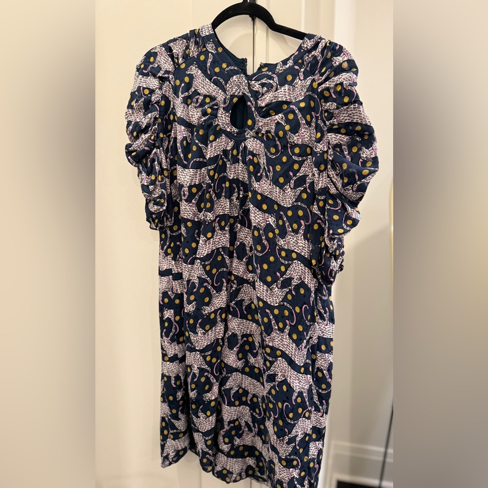 Kate Spade Navy and Pink Patterned Dress